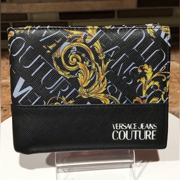 NWOT VERSACE JEANS COUTURE Bifold Leather Wallet 🔥😍❤️